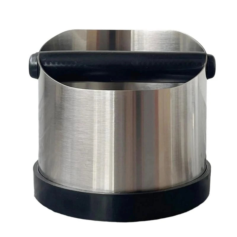 Coffee Knocks Box with Beveled Design and Rubber Rings Coffee Ground Bin for Stable and Quiet Use in Kitchens D2RD