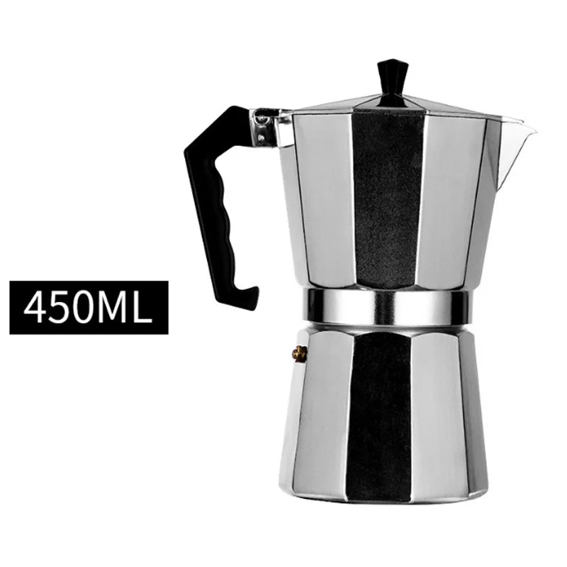 Coffee Maker ,Moka Pot, Aluminum Espresso Maker, Stovetop Coffee Maker With Handle , Italian Coffee Pots