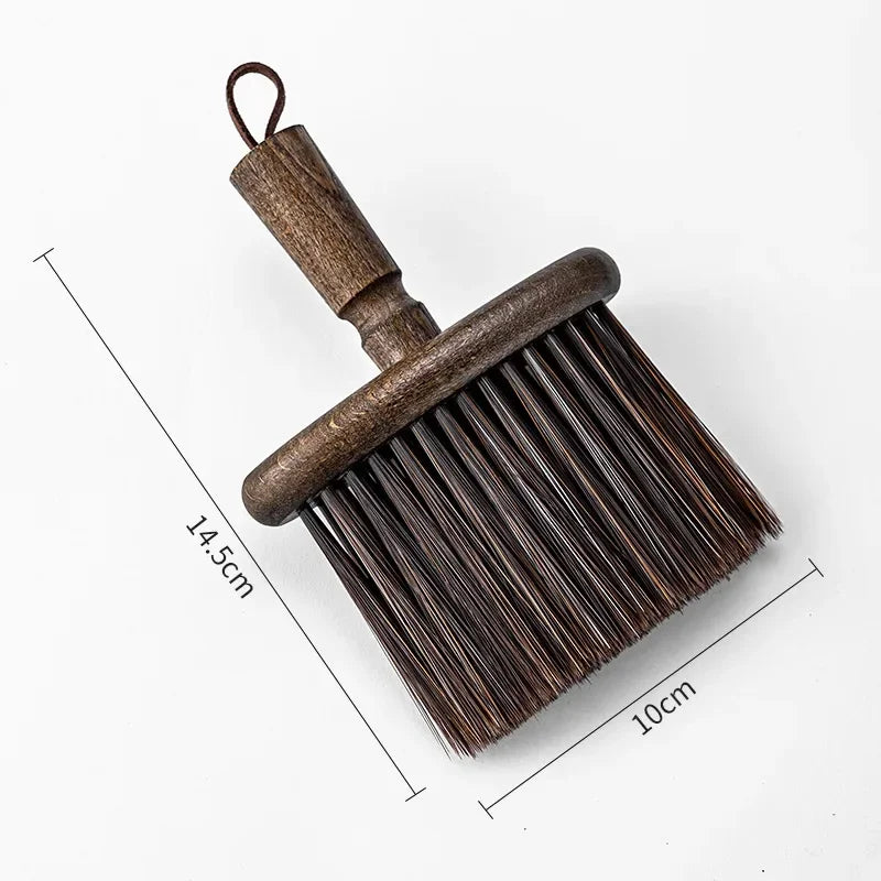 Coffee Machine Cleaning Brush Solid Wood Bowl Coffee Brush Coffee Grounds Powder Broom Cleaning Brush Barista Accessories