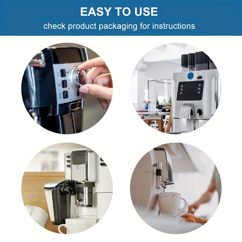 Coffee Machine Cleaning Tablets,Remove Pipe Grease,Scale And Residue,Suitable for Fully Automatic,Semi-Automatic,Espresso
