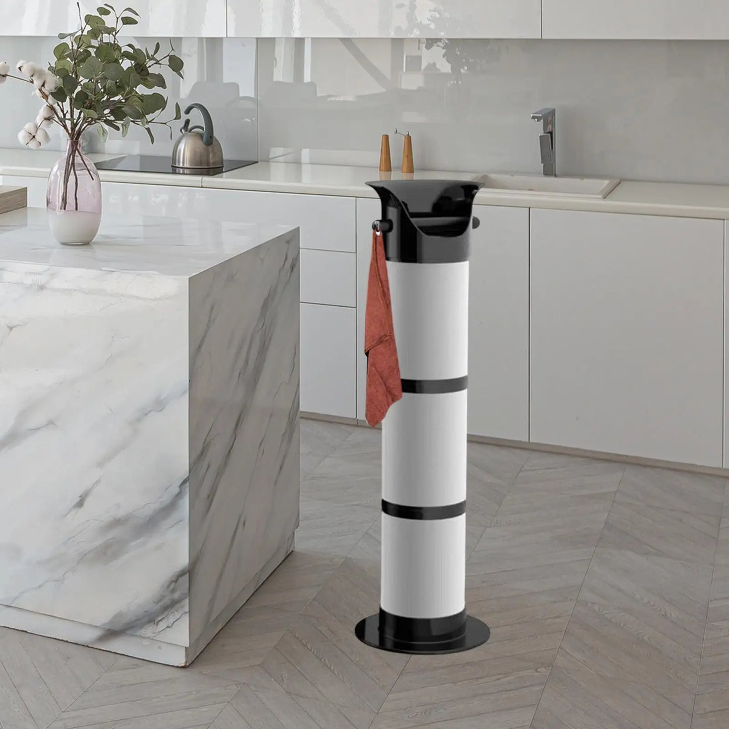 Coffee Knock Box Floor Standing Coffee Grounds Bucket Espresso Grounds Knock Box Large Capacity Coffee Accessories