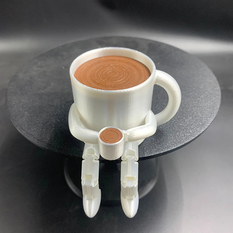 3D Printing Coffee Bean Creative Ornament, Movable and Interesting Desktop Ornament, Desk Coffee Companion Decoration