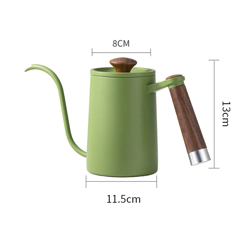 Stainless Steel Gooseneck Pour Over Coffee Kettle, Narrow Long Spout, Hand Drip Kettle, Coffee Accessories, 420ml, 650ml