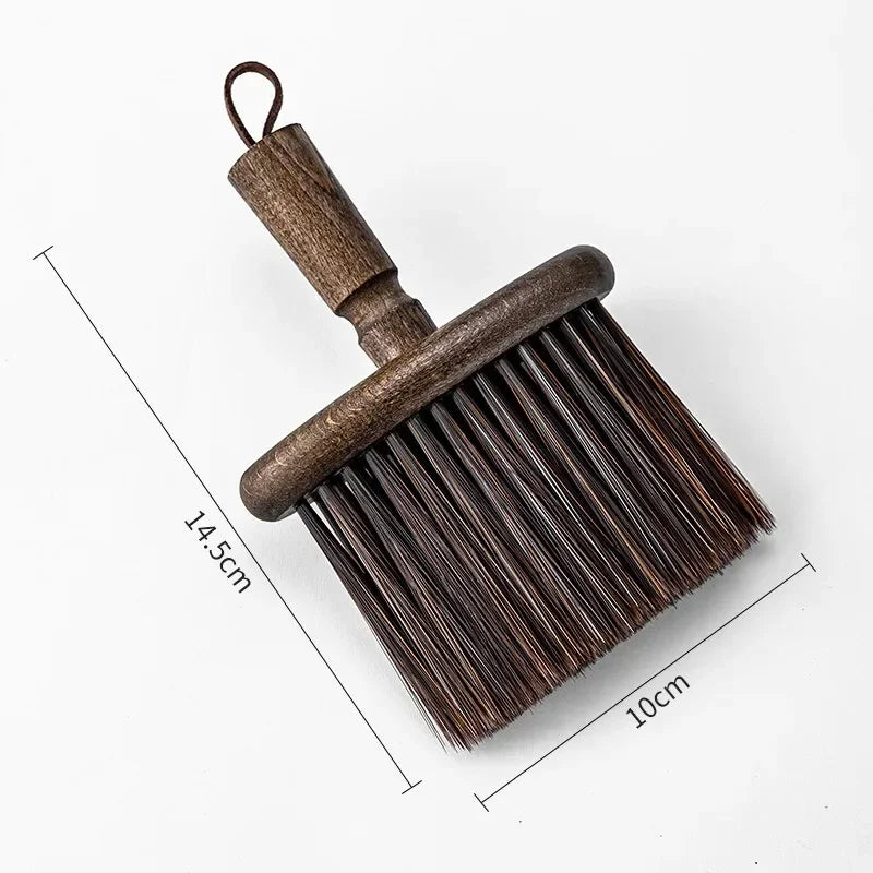 Coffee Machine Cleaning Brush Solid Wood Bowl Coffee Brush Coffee Grounds Powder Broom Cleaning Brush Barista Accessories