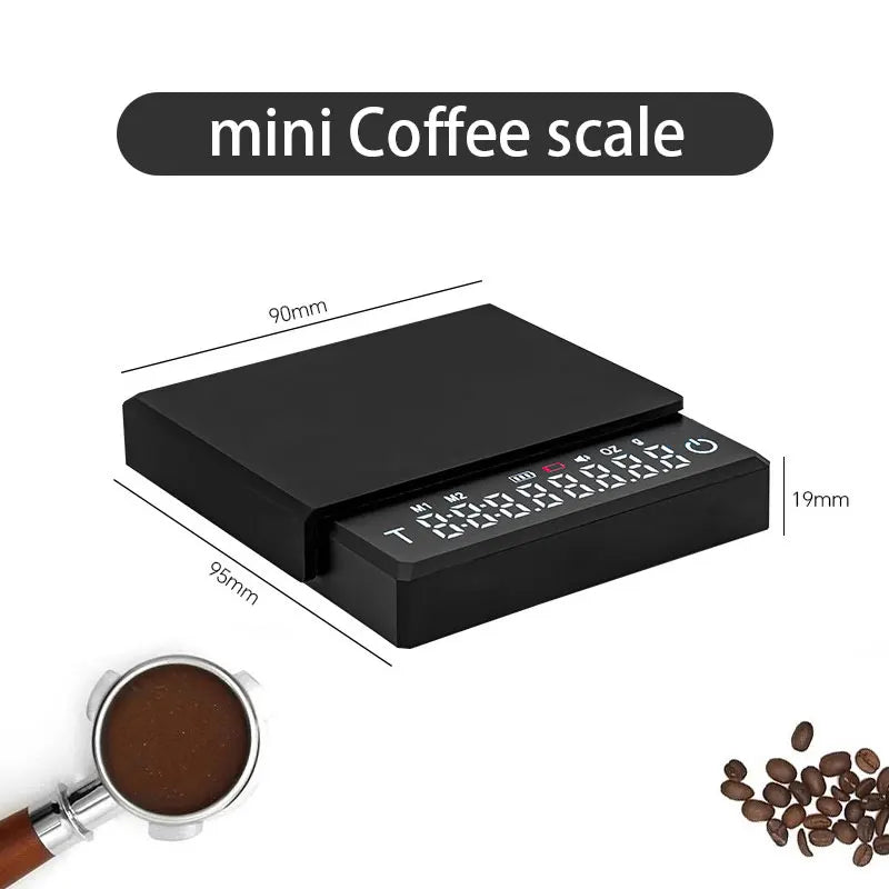 Coffee Scale with Timer Rechargeable Digital Scale 0.1g High Precision 3 Modes Drip Espresso Scale Barista Gift