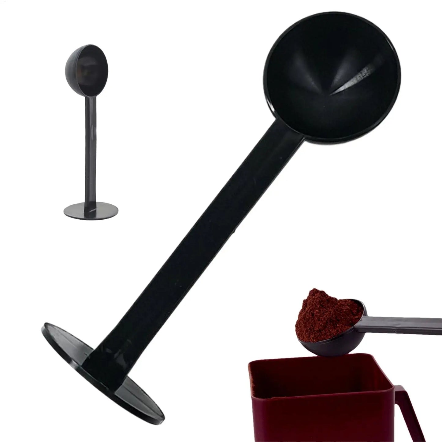 Coffee Spoon Tamping Scoop 2 in 1 for Coffee Powder Coffeeware Measuring Tamper Spoon Double-Purpose Kitchen Accessories