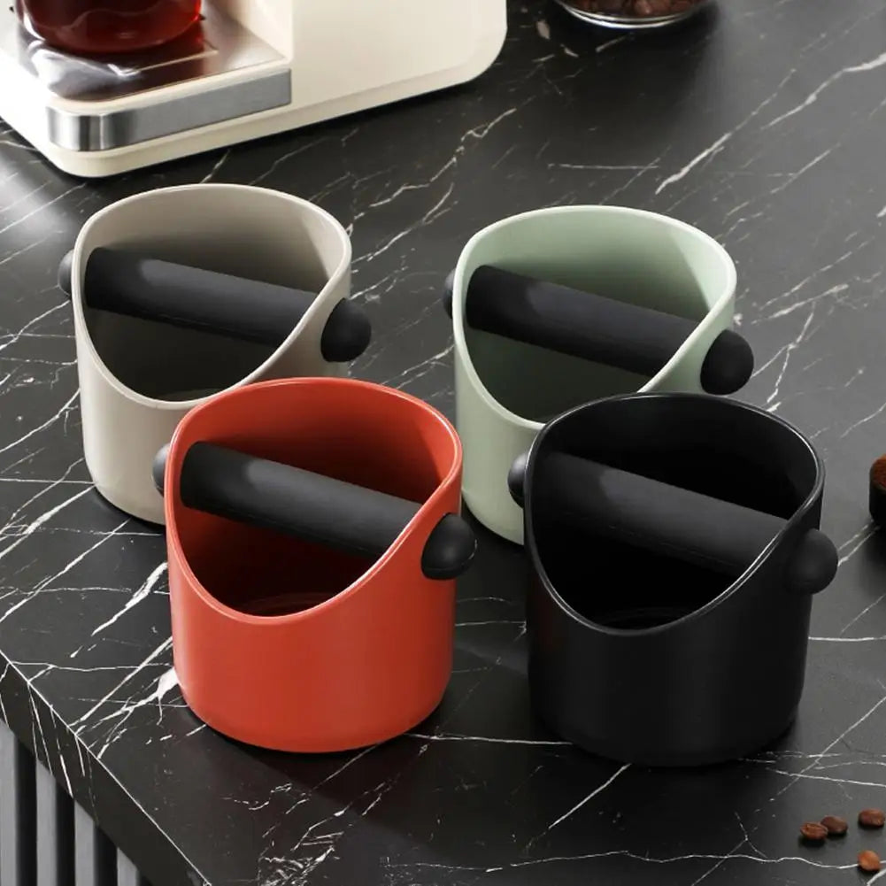 Coffee Knock Box Anti Slip Shock-Absorbent Grind Dump Espresso Grounds Waste Bin Barista Accessories Maker Tools