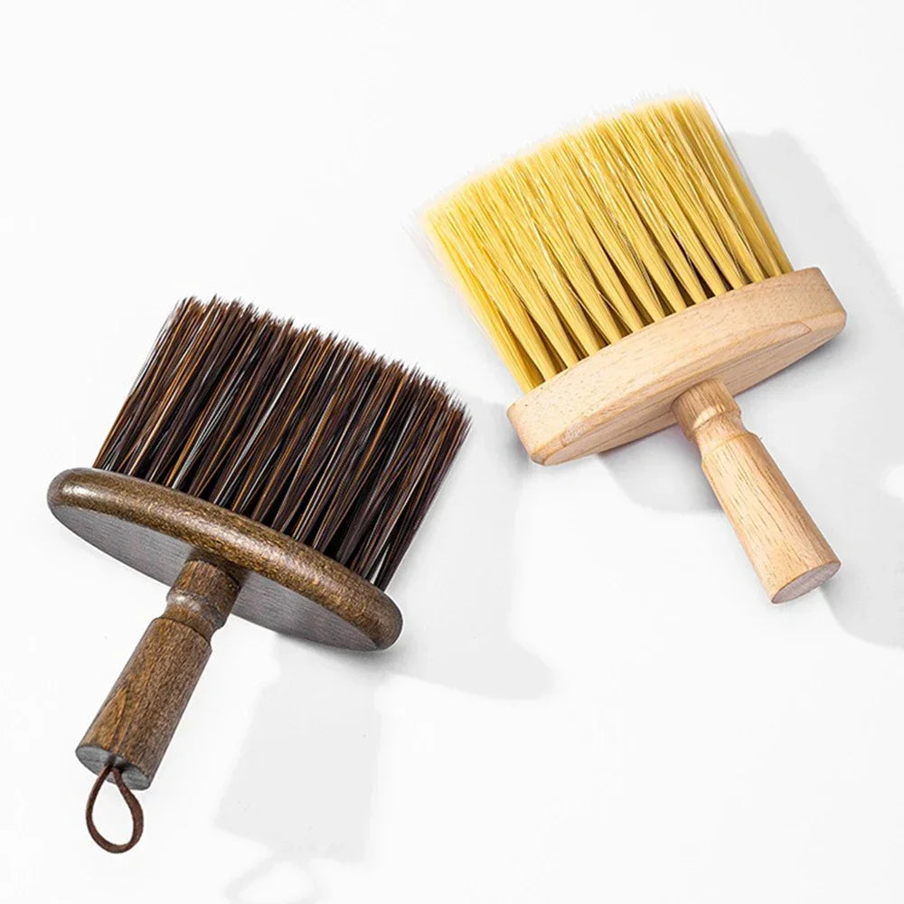 Coffee Machine Cleaning Brush Solid Wood Bowl Coffee Brush Coffee Grounds Powder Broom Cleaning Brush Barista Accessories