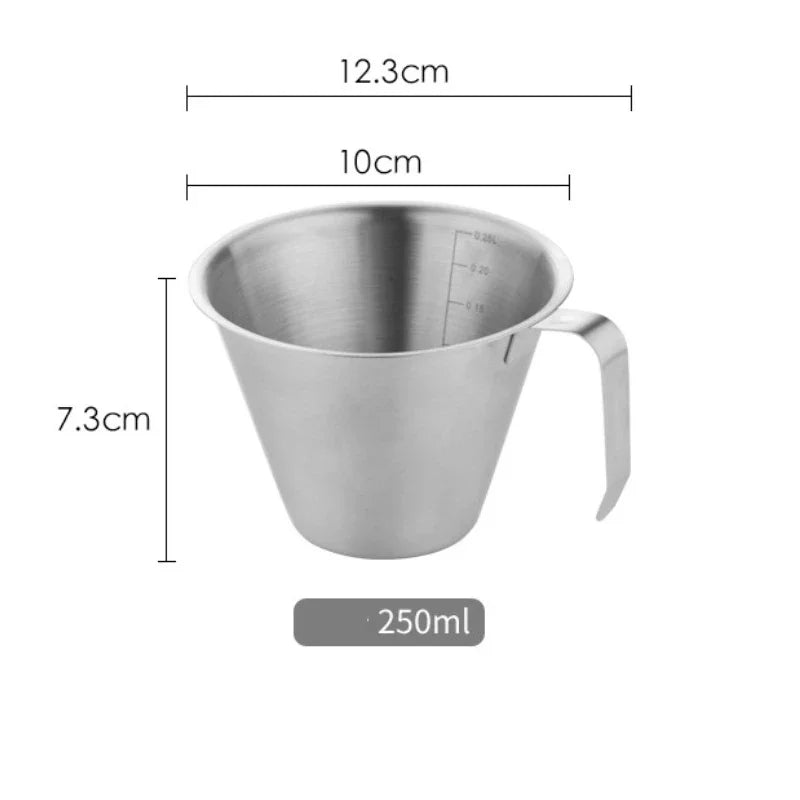 90ml/250ml Coffee Measuring Cup 304 Stainless Steel Espresso Extraction Cup Coffee Small Ounce Cup Barista Utensils