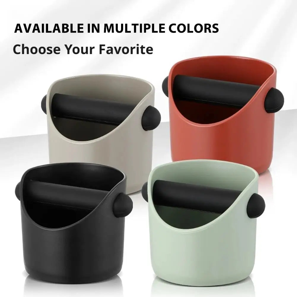 Coffee Knock Box Anti Slip Shock-Absorbent Grind Dump Espresso Grounds Waste Bin Barista Accessories Maker Tools