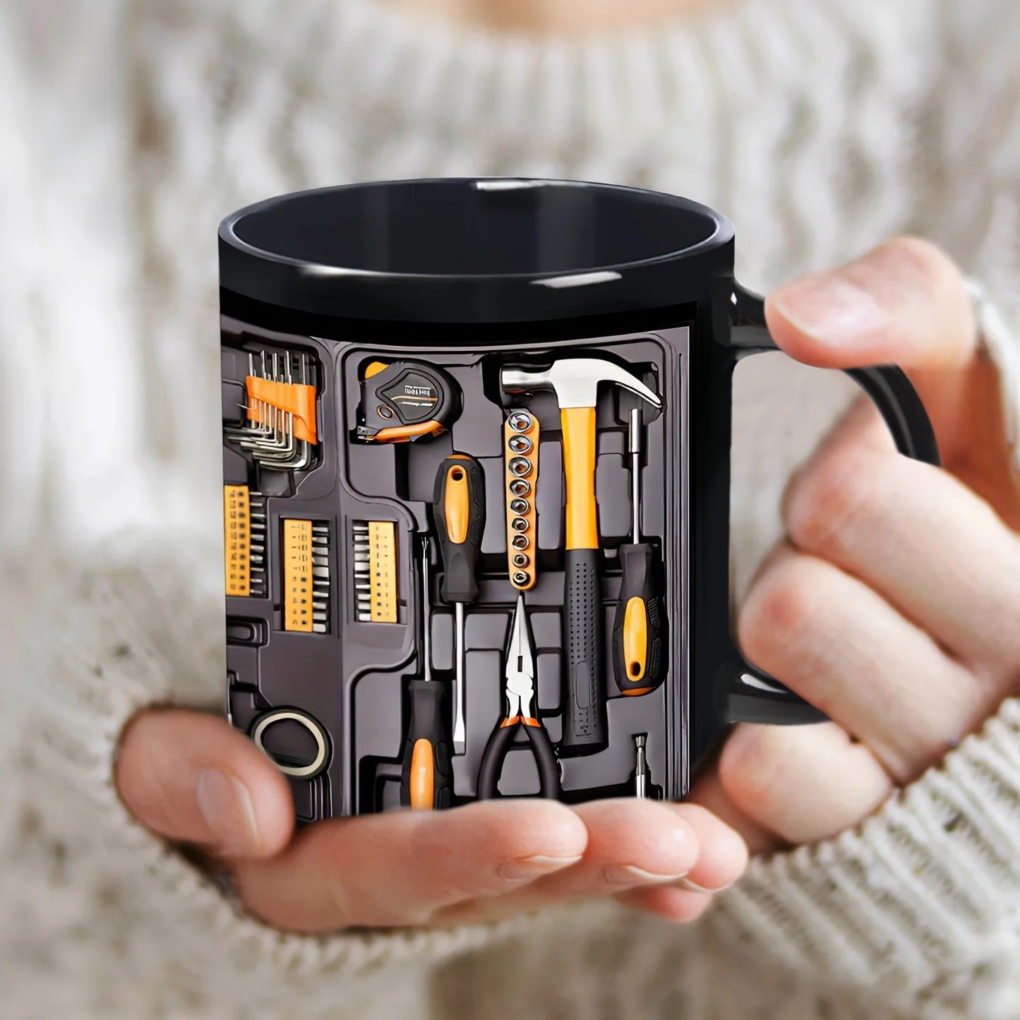 Creative Toolbox Ceramic Coffee Cup 3D Milk Tea Water Cups Breakfast Mug Household Drinkware Birthday Gift