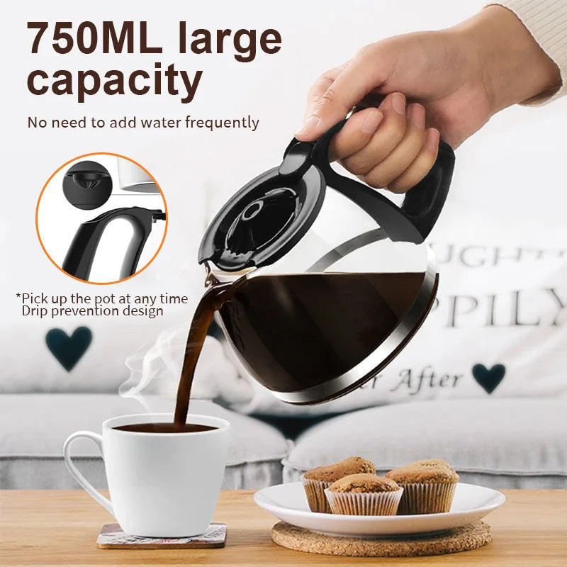 Coffee Machine Automatic Drip Coffee Machine American Milk Tea Machine Coffee Pot