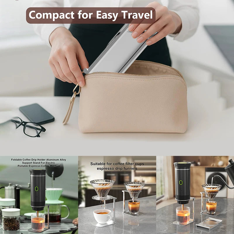 Coffee Maker Stand, Portable & Foldable Espresso Machine Stand, Office Coffee Stand With Base.