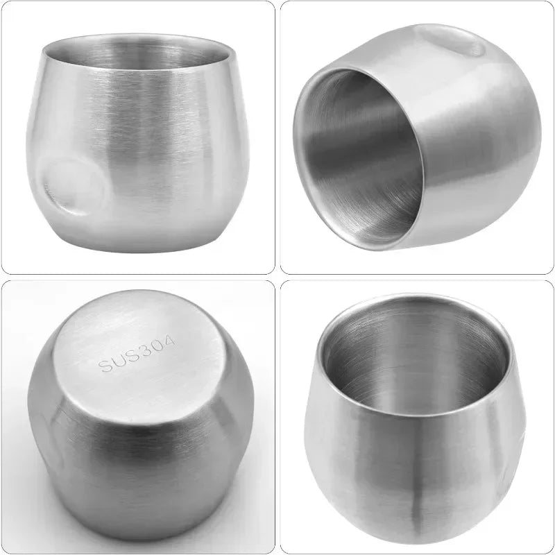 150ml 200ml Durable Coffee Mug Espresso Cup, Double Insulation 304 Stainless Steel Coffee Cups Kitchen Tools Coffee Accessories