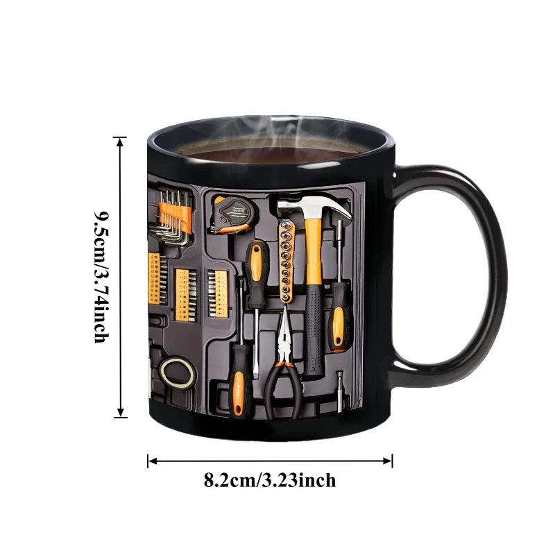 Creative Toolbox Ceramic Coffee Cup 3D Milk Tea Water Cups Breakfast Mug Household Drinkware Birthday Gift