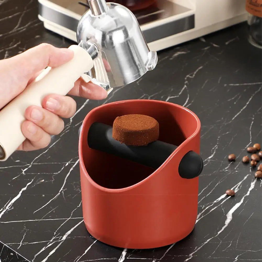 Coffee Knock Box Anti Slip Shock-Absorbent Grind Dump Espresso Grounds Waste Bin Barista Accessories Maker Tools