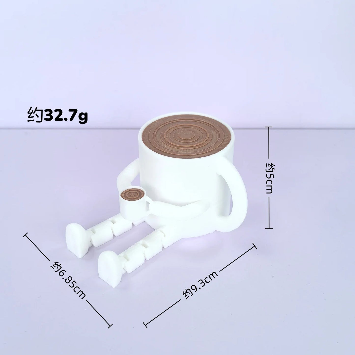 3D Printing Coffee Bean Creative Ornament, Movable and Interesting Desktop Ornament, Desk Coffee Companion Decoration