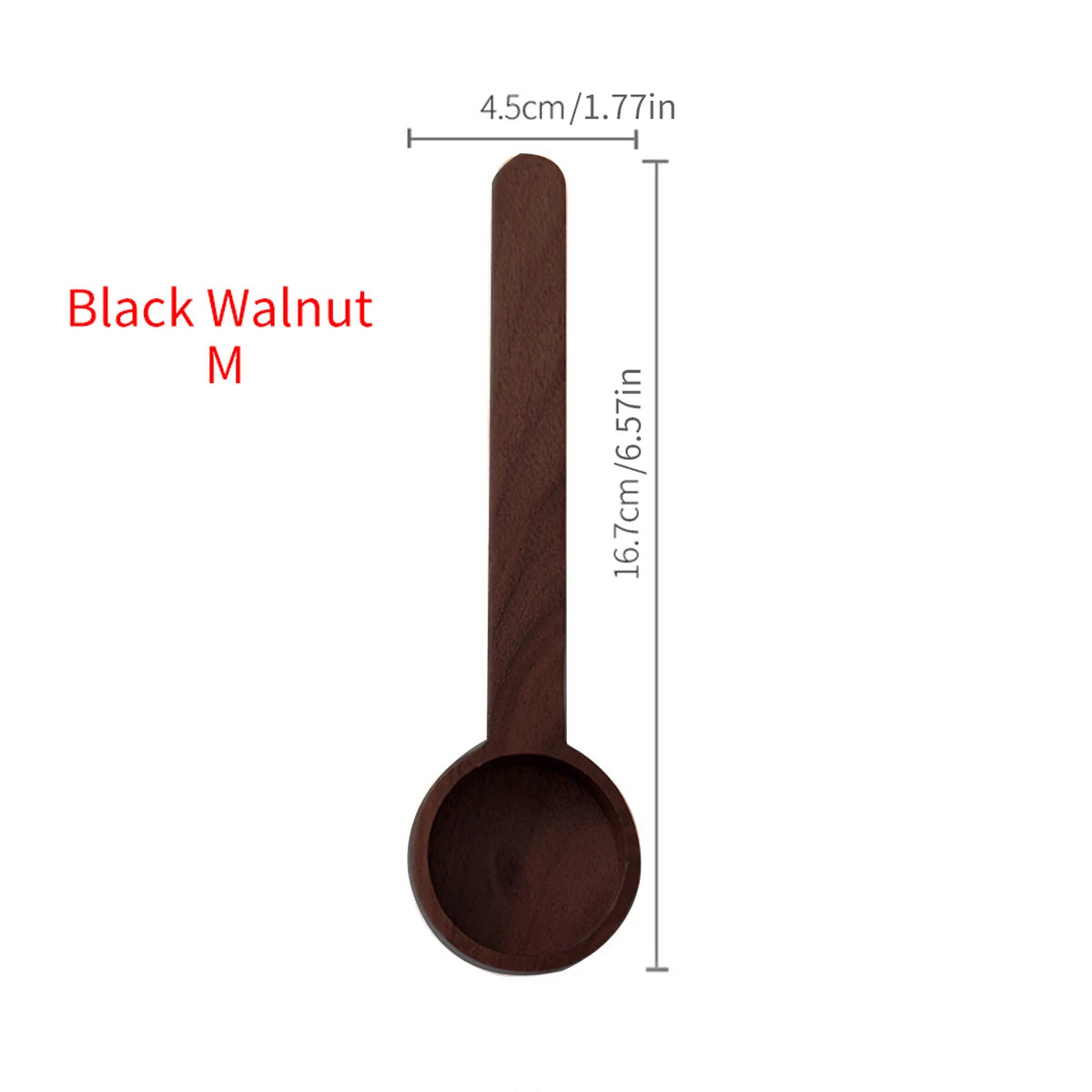 1PC Walnut coffee scoop, solid wood scoop, gram scoop, coffee powder and milk powder measuring spoon.
