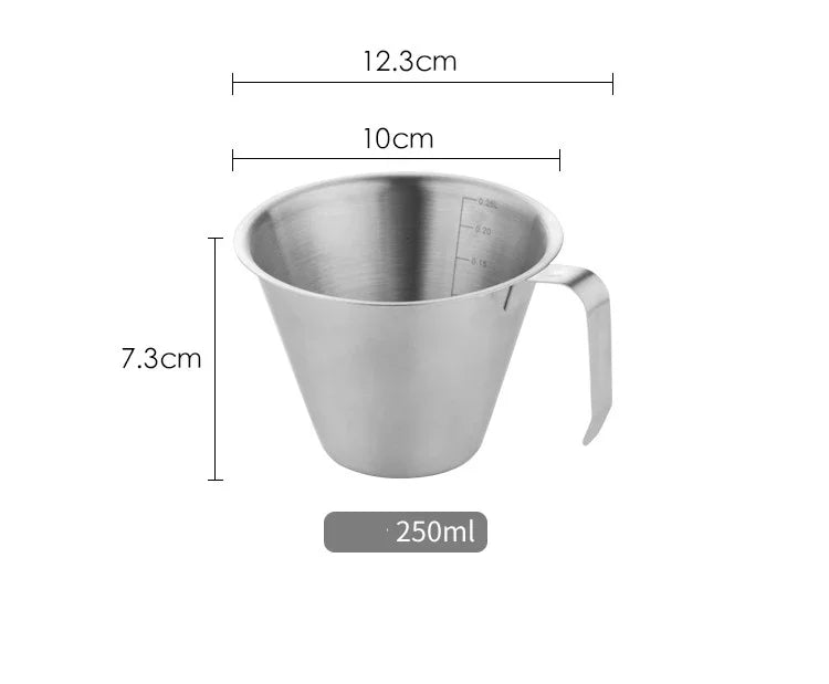 90ml/250ml Coffee Measuring Cup 304 Stainless Steel Espresso Extraction Cup Coffee Small Ounce Cup Barista Utensils