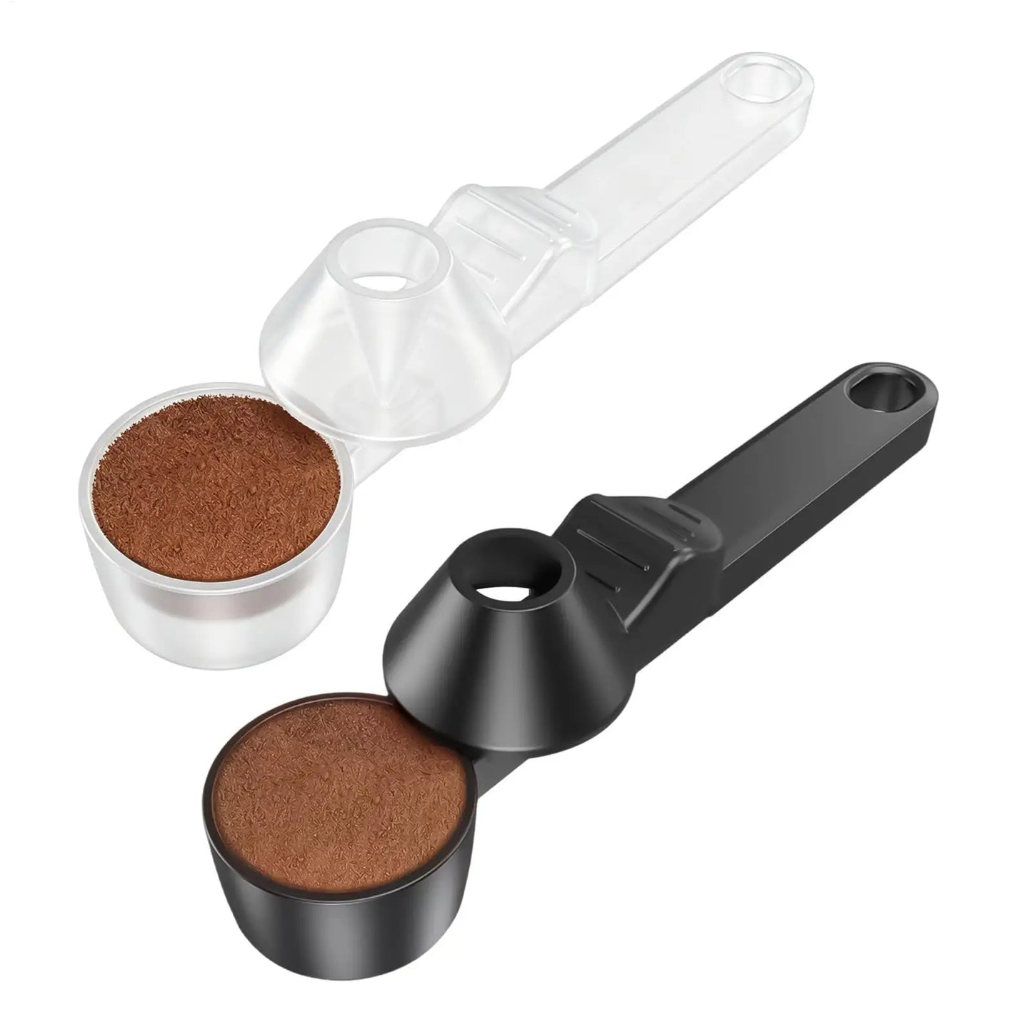 Coffee Scoop With Funnel Adjustable Sliding Measuring Spoon For Ground Coffee Protein Formula, Home Kitchen RV Travel