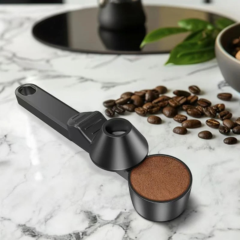 1 Pcs Coffee Scoop With Funnel For Reusable K-cup Coffee Pot 2 Tablespoon Capacity Coffee Measuring Spoon Kitchen Accessories