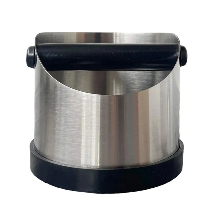 Coffee Knocks Box with Beveled Design and Rubber Rings Coffee Ground Bin for Stable and Quiet Use in Kitchens D2RD
